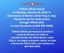 CRRUA will be closed Monday, Jan. 19, 2026, for MLK day.