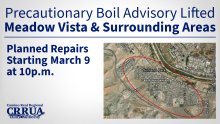 ADVISORY LIFTED: Meadow Vista Area (Effective 03-11-2026)