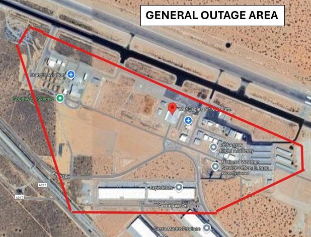 CRRUA is currently repairing a water line break in Santa Teresa adjacent to the Jetport.