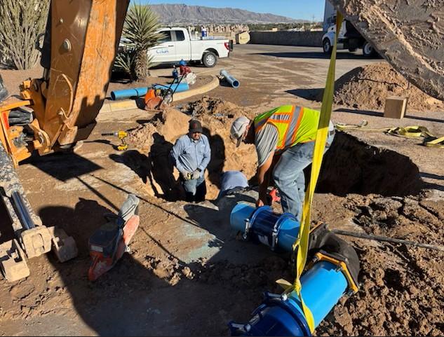 CRRUA water operators have repaired a broken water main at 1300 County Club Road.