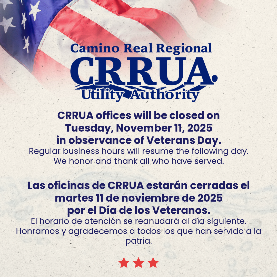 CRRUA will be closed for Veterans Day. 