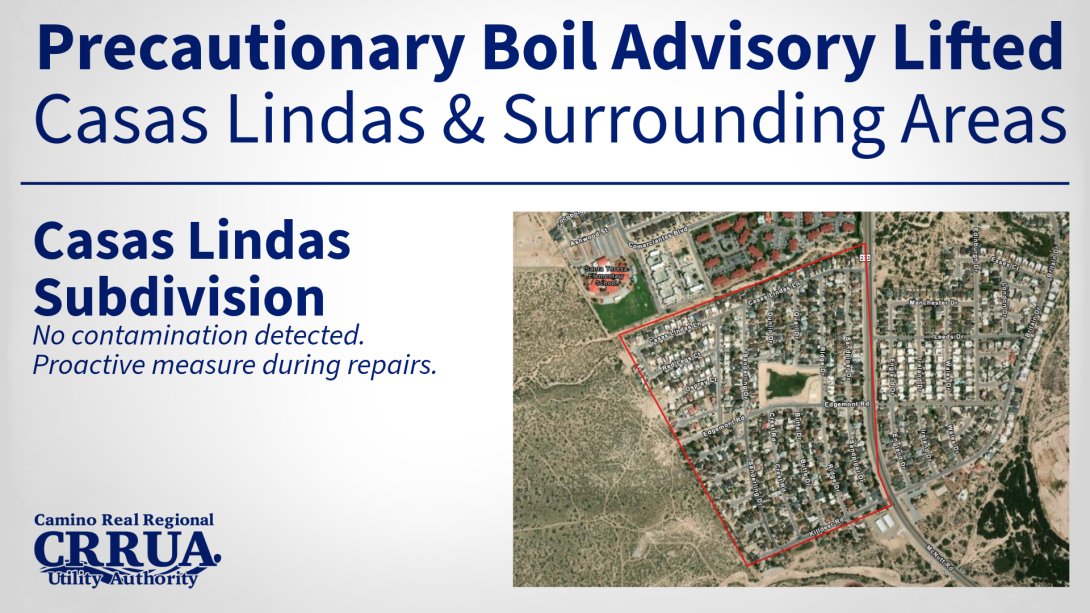 Independent laboratory results confirm that our water system is in full compliance with all NMED and federal standards. The precautionary advisory initiated on March 13 is now officially removed.